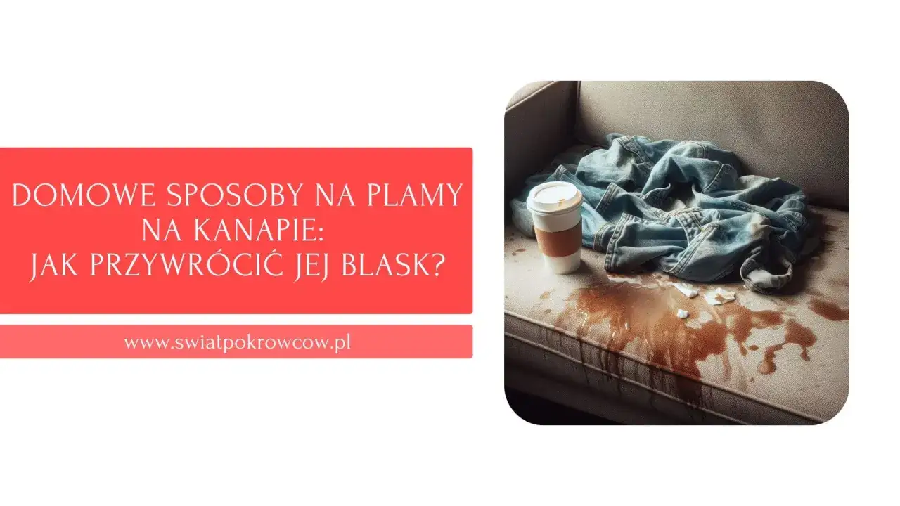 Plamy na kanapie? Dowiedz się, jak wyczyścić kanapę domowymi sposobami i przywrócić jej blask. Na zdjęciu rozlana kawa i dżinsowa kurtka.